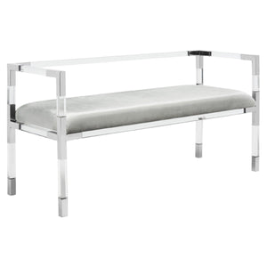 Acrylic Collection Bench (Gold or Silver)
