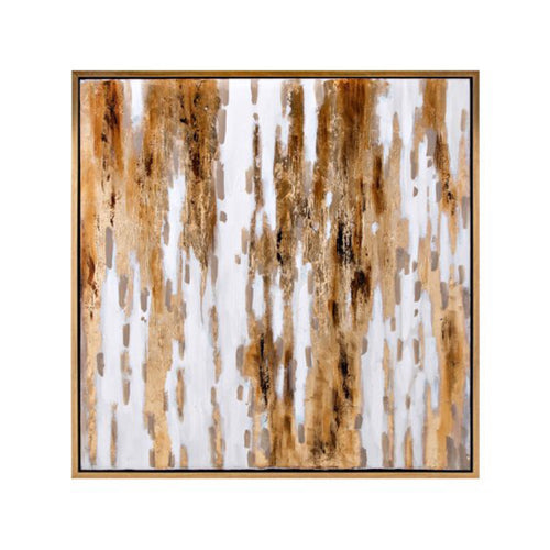 Taupe Abstract Oil Painting