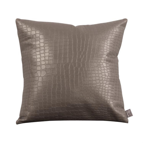 Gray Crocodile Pillow