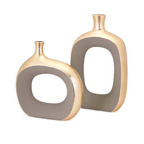 Open-Concept Two-Tone Vase