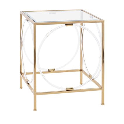 Acrylic Rings Accent Table