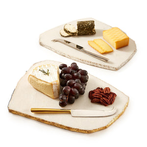 Marble Tray with Cheese Knife