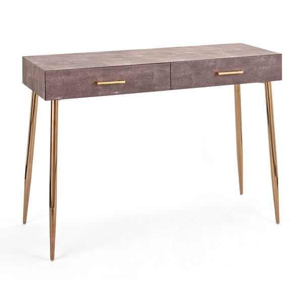 Mauve Shagreen Console