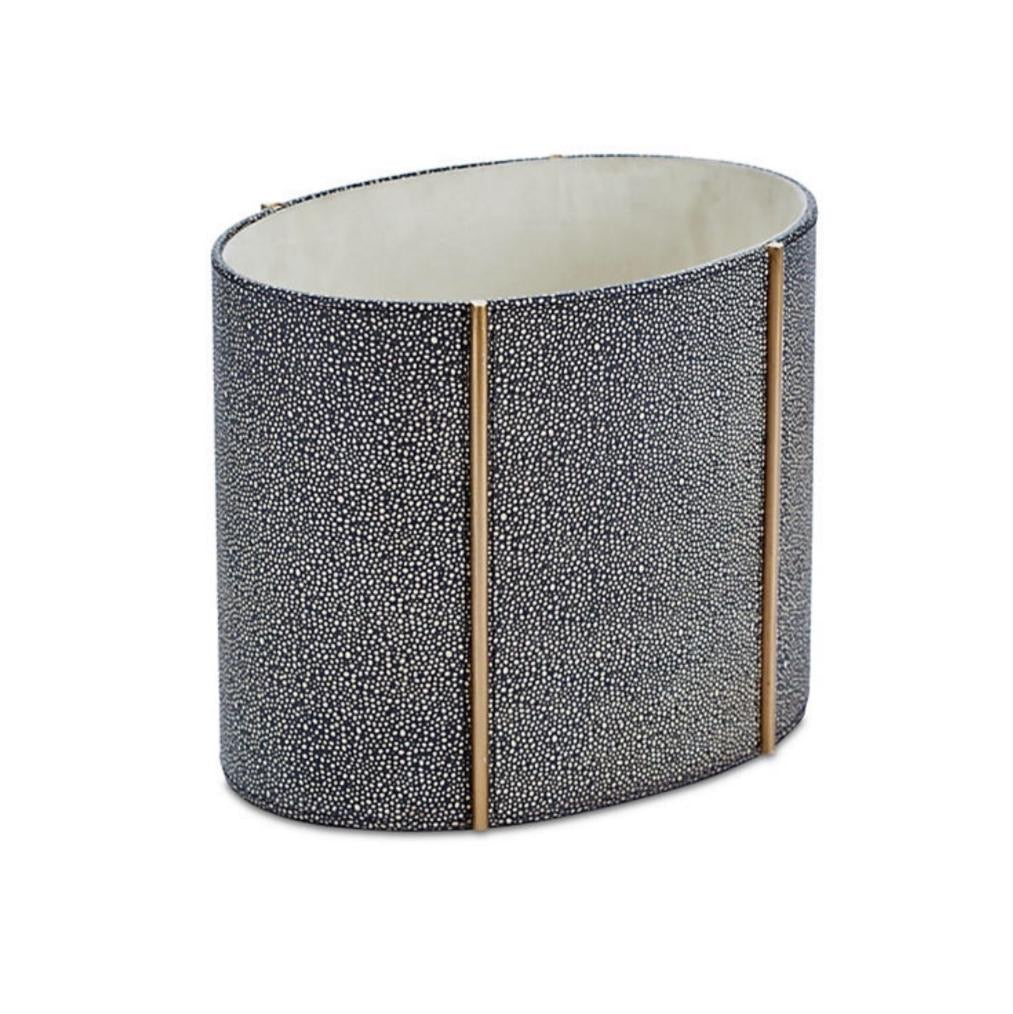 Shagreen Oval Magazine Holder