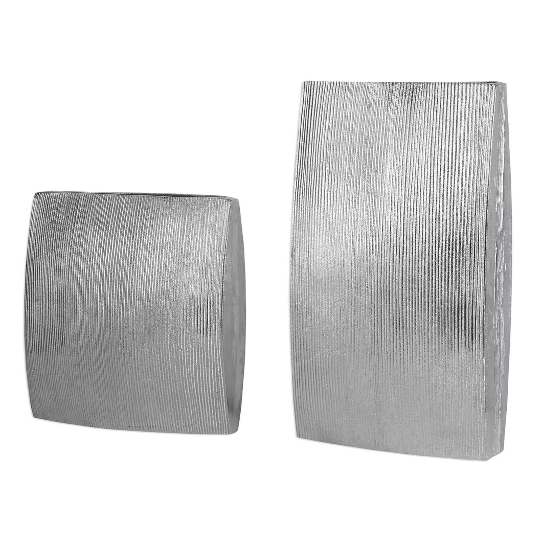 Chrome Pocket Vases