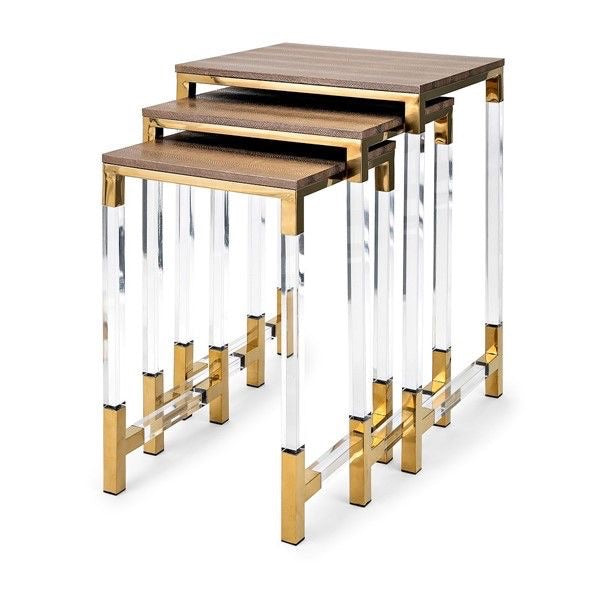 Acrylic Nested Tables (Set of 3)